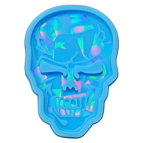 Schmuckgussform in Totenkopf-Form, Silikonform für Halsketten, Schlüsselanhänger, Ohrringe, Anhänger Schmuckgussform in Totenkopf-Form, Silikonform für Halsketten, Schlüsselanhänger, Ohrringe, Anhänger von LIbgiubhy
