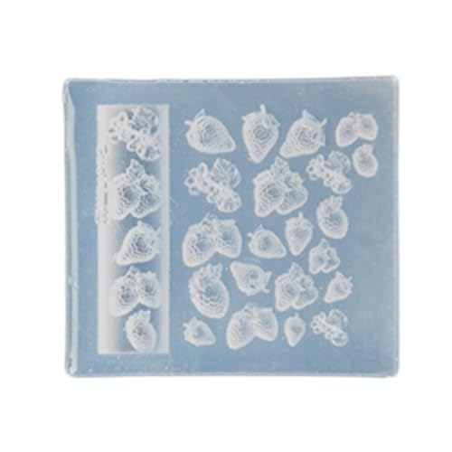 Silikonnägel Kunstform Accessoire Formen Food Thema 3D Nägel Dekorative Schimmel Silikon Textur Ideal Für Verschiedene Nägeltypen von LIbgiubhy