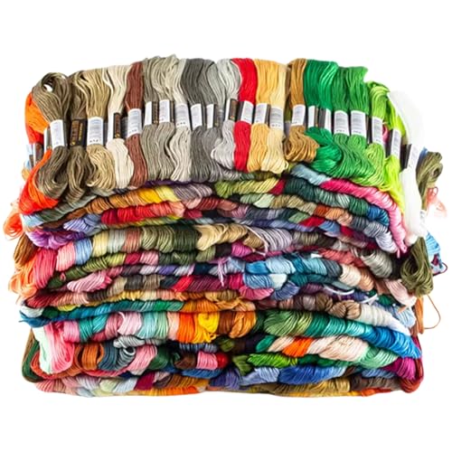 Stable Crafting Essential Bright Polyester-Stickseide für Kreuzstiche, weiches, stabiles Garn für Handarbeiten Stable Crafting Essential Bright Polyester-Stickseide für Kreuzstiche, weiches, stabiles Garn für Handarbeiten von LIbgiubhy