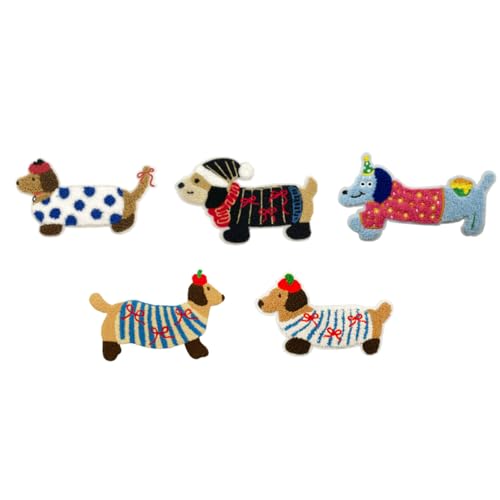 Stickerei Terry Stoffhundflecken Für Bastelhaarclip Projekt Stirnband Hund Applikationen Kopfbedeckung Kleidung Dekore von LIbgiubhy