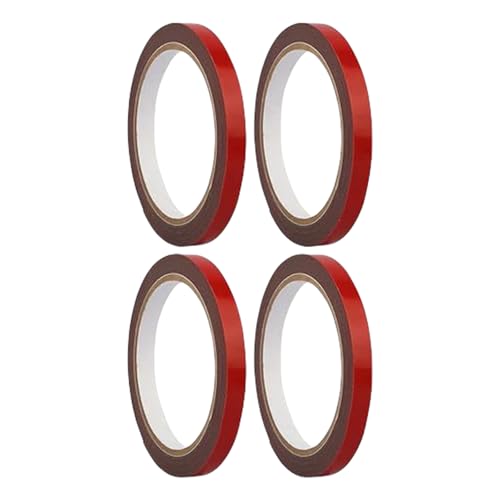 Strapazierfähiges, doppelseitiges Schaumstoff-Klebeband, lang, 4,0 m, stark klebend, für Autoverkleidungen und Dichtungen, 4 Rollen Strapazierfähiges, doppelseitiges Schaumstoff-Klebeband, lang, 4,0 m, stark klebend, für Autoverkleidungen und Dichtungen, 4 Rollen von LIbgiubhy