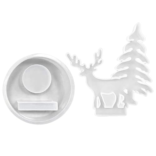 Vielseitige Verwendung, einzigartige Weihnachtsdekoration mit 2 Silikon-Kerzenhalter-Formen-Set für Event-Dekoration Vielseitige Verwendung, einzigartige Weihnachtsdekoration mit 2 Silikon-Kerzenhalter-Formen-Set für Event-Dekoration von LIbgiubhy