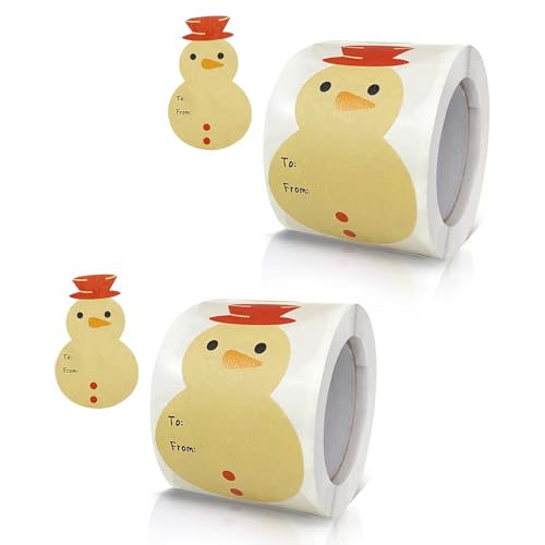 Weihnachtsetiketten, selbstklebend, 5,1 x 7,6 cm, Weihnachts-Etiketten für Geschenkboxkarten, 400 Stück Weihnachtsetiketten, selbstklebend, 5,1 x 7,6 cm, Weihnachts-Etiketten für Geschenkboxkarten, 400 Stück von LIbgiubhy