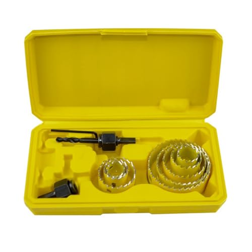 Woodworker Home Repair Lochschneider-Loch-Set für Weichholz und effiziente Bohrwerkzeug-Kits, 19–64 mm, verschiedene Größen von LIbgiubhy