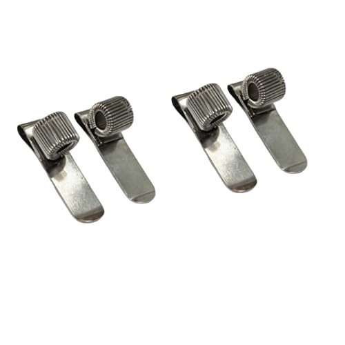 4Stk aus Metall Stifthalter an der Tasche Verstellbarer Federring aus Edelstahl Halter für Taschenstift Bleistift Markierungen Clips für Büro Laptop Klemmmappe Klemmbrett 4Stk aus Metall Stifthalter an der Tasche Verstellbarer Federring aus Edelstahl Halter für Taschenstift Bleistift Markierungen Clips für Büro Laptop Klemmmappe Klemmbrett von LJFEA
