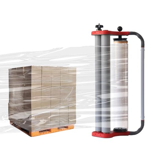 Einstellbarer Palettenwickler, Folienspender, Manuelle Dehnung, Leicht Und Praktisch, Einstellbare Spannung, Rollenfolieninstallation, Formdurchdringungspfad, 35% Dehnungsverhältnis,L von LJLAO