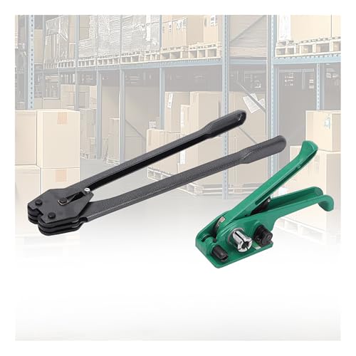 LJLAO Manuelle Verpackungs-Umreifungsmaschine, Manuelle Kunststoff-Bandpresse Und -Spanner, Kreuzspannwinde, Bündelverpackung, Für 13–19 Mm Breite PET/PP-Kunststoffbänder,D LJLAO Manuelle Verpackungs-Umreifungsmaschine, Manuelle Kunststoff-Bandpresse Und -Spanner, Kreuzspannwinde, Bündelverpackung, Für 13–19 Mm Breite PET/PP-Kunststoffbänder,D von LJLAO