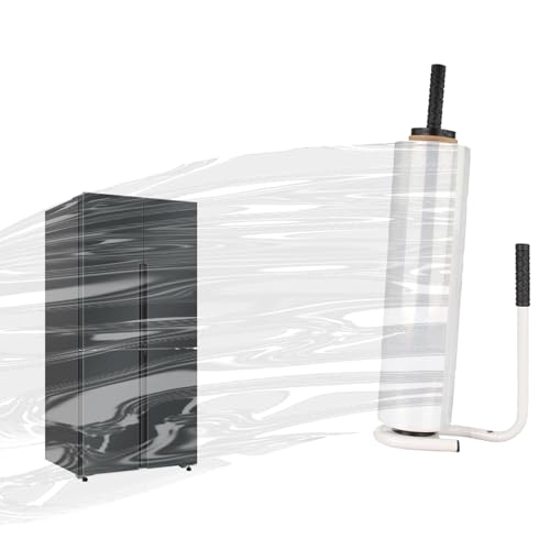 LJLAO Stretchfolien-Verpackungsmaschine, Palettenwickler Aus Edelstahl, Rutschfester Griff, Glatte Basis, Teleskopknopf, Einfache Demontage, Für 40 Cm/50 cm Breite Wrap,White LJLAO Stretchfolien-Verpackungsmaschine, Palettenwickler Aus Edelstahl, Rutschfester Griff, Glatte Basis, Teleskopknopf, Einfache Demontage, Für 40 Cm/50 cm Breite Wrap,White von LJLAO
