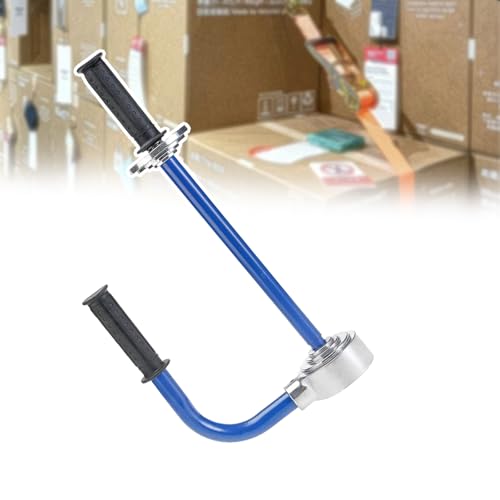 LJLAO Verstellbarer Verpackungs- Und Palettenwickler, Stretchfolienspender, 30–50 cm Verpackungsfolienbreite, Rutschfester Griff, Lochhöhenverstellung, Für Verpackungsfolie, Einfache Bedienung,Blue von LJLAO