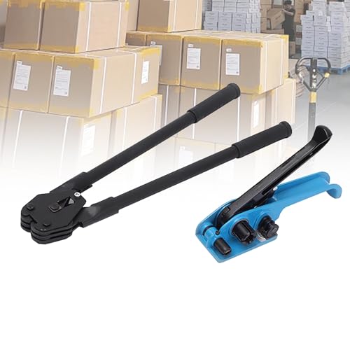 Umreifungsmaschine Aus Stahl, Kreuzspannwinde, rutschfeste Presszähne, Nicht Leicht Abzunehmen, Dicker Griff, Für PET-Bandbreiten Von 13 Mm/16 Mm/19 Mm,B Umreifungsmaschine Aus Stahl, Kreuzspannwinde, rutschfeste Presszähne, Nicht Leicht Abzunehmen, Dicker Griff, Für PET-Bandbreiten Von 13 Mm/16 Mm/19 Mm,B von LJLAO