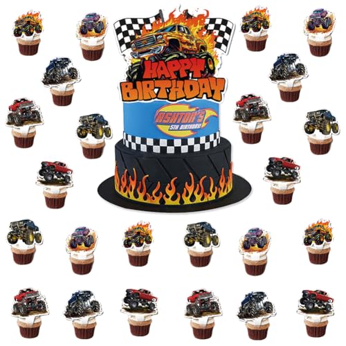 Auto Kuchen Dekorieren, 25 Stück Racing Car Cake Dekorationen Cars Theme Torten Deko Cartoon Auto Cake Topper für Jungen Kinder Racing Car Theme Geburtstagszubehör Party Favors Auto Kuchen Dekorieren, 25 Stück Racing Car Cake Dekorationen Cars Theme Torten Deko Cartoon Auto Cake Topper für Jungen Kinder Racing Car Theme Geburtstagszubehör Party Favors von LJTXX