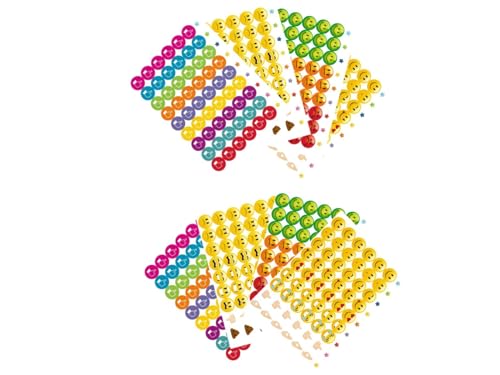 432 Aufkleber GUT - SCHLECHT Sticker Smiley 19mm selbstklebend Smile Aufkleber Bewertung Belohnung Schule Büro Spaß von LK Trend & Style