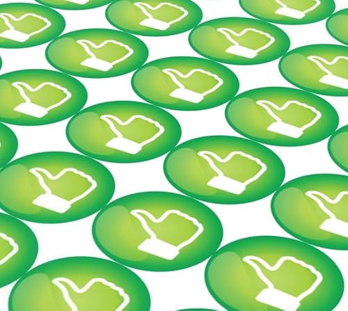 Positive Thumbs Belohnungsaufkleber – 5 Aufkleberbögen – 270 Aufkleber 19 mm – Grüne Daumen – Daumen hoch Positive Thumbs Belohnungsaufkleber – 5 Aufkleberbögen – 270 Aufkleber 19 mm – Grüne Daumen – Daumen hoch von LK Trend & Style