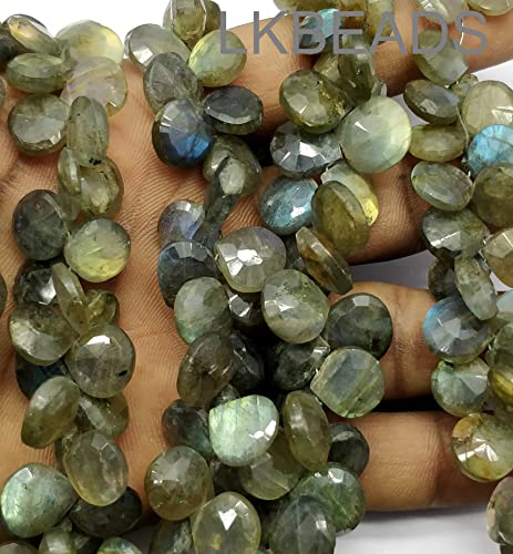 Beads Briolette Checker Cut ! Top Grade Quality Blue Flash Labradorite Both Polish Gemstone Size- 14x14MM. Heart Shape Beads 9 inches long April_18_04-2044 Beads Briolette Checker Cut ! Top Grade Quality Blue Flash Labradorite Both Polish Gemstone Size- 14x14MM. Heart Shape Beads 9 inches long April_18_04-2044 von LKBEADS