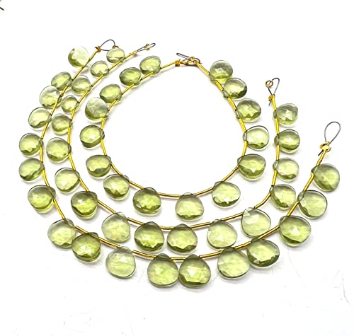 Green Padparadscha sapphire Quartz 10x10mm Heart Faceted 8 Inch 16 Pieces Light Green Color Rare Gemstone Beads Strand German_Beads_31 Green Padparadscha sapphire Quartz 10x10mm Heart Faceted 8 Inch 16 Pieces Light Green Color Rare Gemstone Beads Strand German_Beads_31 von LKBEADS