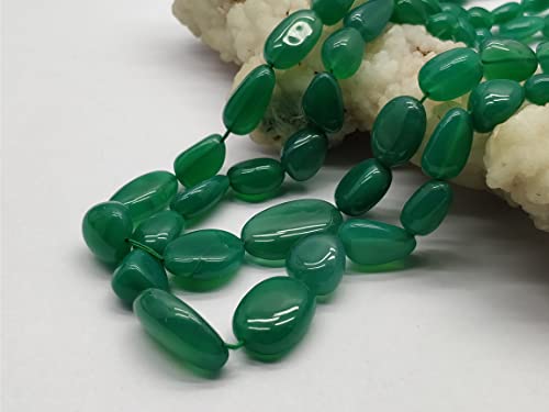 Green onyx Tiny Nugget Beads, tumbled 9x9-18x11mm 22 Pieces Approx Green onyx Smooth Handmade Gemstone Beads, 8.5 Inch Strand April_18_04-2110 Green onyx Tiny Nugget Beads, tumbled 9x9-18x11mm 22 Pieces Approx Green onyx Smooth Handmade Gemstone Beads, 8.5 Inch Strand April_18_04-2110 von LKBEADS