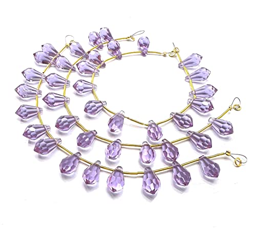 Kunzite Quartz 14x7mm Drop Faceted 7 Inch 13 Pieces Pink Color Rare Gemstone Beads Strand German_Beads_92 Kunzite Quartz 14x7mm Drop Faceted 7 Inch 13 Pieces Pink Color Rare Gemstone Beads Strand German_Beads_92 von LKBEADS