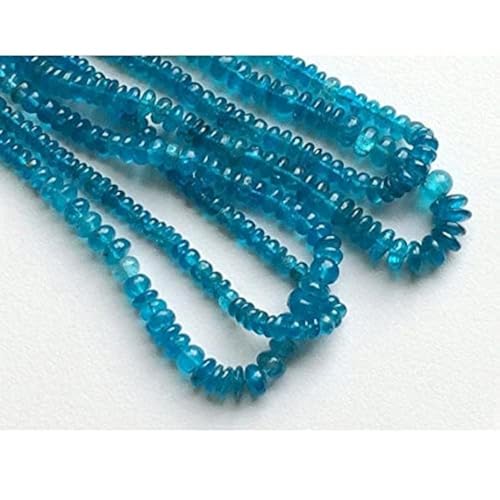 LKBEADS 1 Strand Natural Blue Apatite Beads, Plain Blue Apatite, Aaa Gems, Rondelle Beads, Whole Price, 4-5.5mm Each, 8 Inch LKBEADS 1 Strand Natural Blue Apatite Beads, Plain Blue Apatite, Aaa Gems, Rondelle Beads, Whole Price, 4-5.5mm Each, 8 Inch von LKBEADS