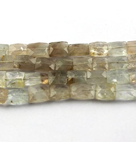LKBEADS 1 Strand Natural Imperial az Faceted Briolettes -Rectangle Beads 9mmx8mm-11mmx8mm 8.5 Inches von LKBEADS