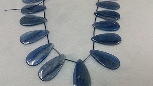 LKBEADS 14X29mm Kyanite Smooth Pear Beads, Blue Kyanite Rare Available- Kyanite Pear Beads 40cm LKBEADS 14X29mm Kyanite Smooth Pear Beads, Blue Kyanite Rare Available- Kyanite Pear Beads 40cm von LKBEADS