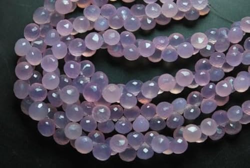 LKBEADS 7 Inches Strand, st, Purple Lavender Chalcedony Onion Briolettes, Size 7-8mm LKBEADS 7 Inches Strand, st, Purple Lavender Chalcedony Onion Briolettes, Size 7-8mm von LKBEADS