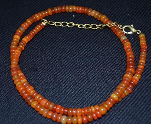 LKBEADS Natural orange Ethiopian opal smooth Beads,4-5 mm Approx, 16 inch Strand LKBEADS Natural orange Ethiopian opal smooth Beads,4-5 mm Approx, 16 inch Strand von LKBEADS