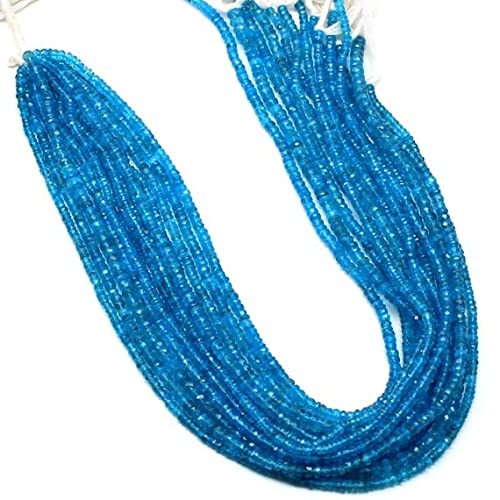 LKBEADS Neon APATITE Faceted Rondelles-Finest Neon Apatite Roundels Beads 3 mm 14 inch strand LKBEADS Neon APATITE Faceted Rondelles-Finest Neon Apatite Roundels Beads 3 mm 14 inch strand von LKBEADS