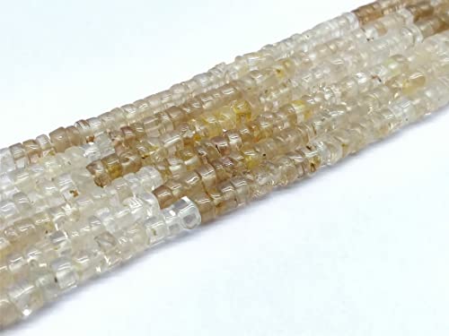 Natural Imperial Topaz shaded plain Smooth Tyre Shape Beads 4mm, Brown Topaz Wheel cut gemstone Beads 8 inch Srand, Heishi Beads, Jewelry Making Craft April_18_04-2023 Natural Imperial Topaz shaded plain Smooth Tyre Shape Beads 4mm, Brown Topaz Wheel cut gemstone Beads 8 inch Srand, Heishi Beads, Jewelry Making Craft April_18_04-2023 von LKBEADS