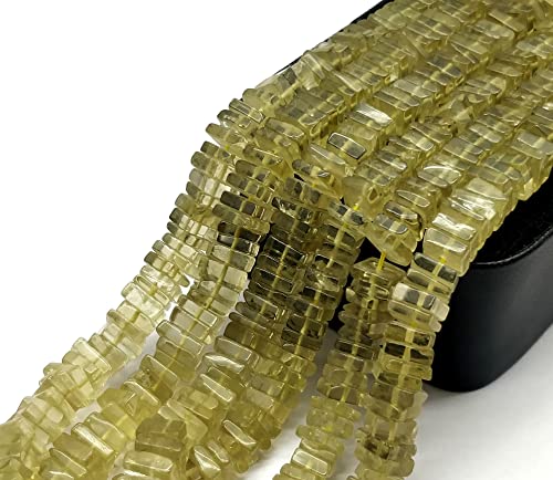 Natural Lemon quartz 5mm Smooth Heishi Shape Beads Square Heishi gemstone Beads 8 inch Srand, Heishi Beads, Bracelet Earring And Necklace Jewelry Making Craft HEISHI-66 Natural Lemon quartz 5mm Smooth Heishi Shape Beads Square Heishi gemstone Beads 8 inch Srand, Heishi Beads, Bracelet Earring And Necklace Jewelry Making Craft HEISHI-66 von LKBEADS