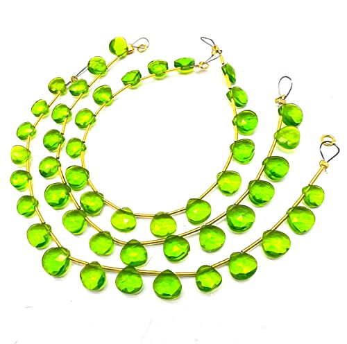 Peridot Quartz 9x9mm Heart Faceted 7 Inch 16 Pieces Green Color Rare Gemstone Beads Strand German_Beads_29 Peridot Quartz 9x9mm Heart Faceted 7 Inch 16 Pieces Green Color Rare Gemstone Beads Strand German_Beads_29 von LKBEADS
