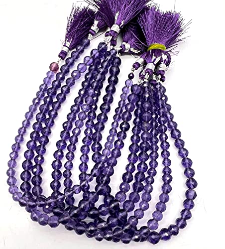 Purple Amethyst Quartz 6-7mm Round Faceted 10 Inch 37 to 39 Pieces Purple Color Rare Gemstone Beads Strand German_Beads_01 Purple Amethyst Quartz 6-7mm Round Faceted 10 Inch 37 to 39 Pieces Purple Color Rare Gemstone Beads Strand German_Beads_01 von LKBEADS