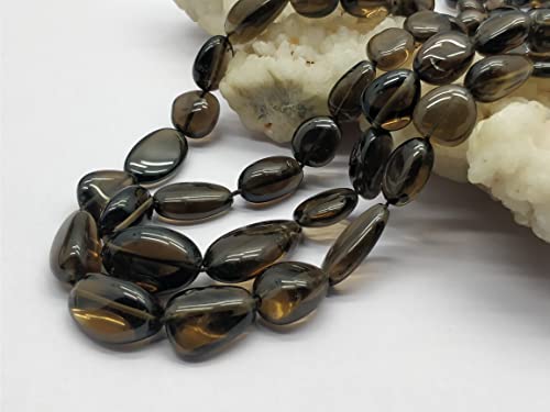 Smoky Quartz Tiny Nugget Beads, tumbled 8x6-25x15mm 20 Pieces Approx Smoky Quartz Smooth Handmade Gemstone Beads, 8.5 Inch Strand April_18_04-2105 Smoky Quartz Tiny Nugget Beads, tumbled 8x6-25x15mm 20 Pieces Approx Smoky Quartz Smooth Handmade Gemstone Beads, 8.5 Inch Strand April_18_04-2105 von LKBEADS