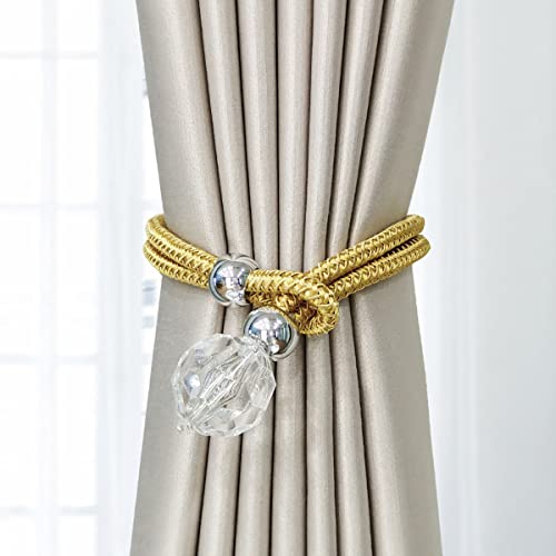 LKDCNUP Vorhanghalter, Vorhang-Raffhalter, Vorhang-Kordelzug, Vorhanghalter, Vorhanghalter, Raffhalter, Handgestrickte Schnalle, Gold LKDCNUP Vorhanghalter, Vorhang-Raffhalter, Vorhang-Kordelzug, Vorhanghalter, Vorhanghalter, Raffhalter, Handgestrickte Schnalle, Gold von LKDCNUP