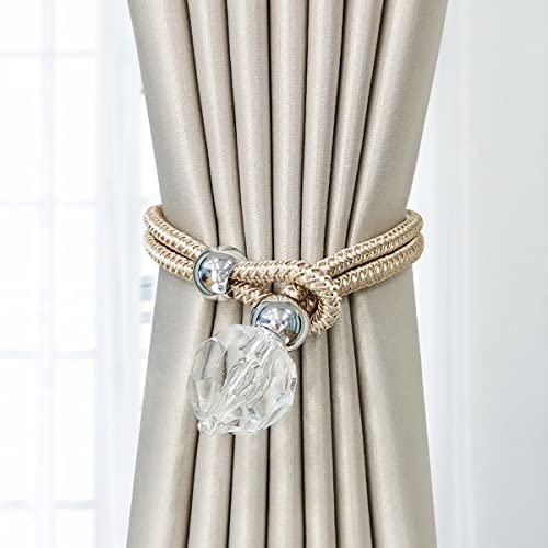 LKDCNUP Vorhanghalter, Vorhang-Raffhalter, Vorhang-Kordelzug, Vorhanghalter, Vorhanghalter, Raffhalter, Handgestrickte Schnalle, Gold LKDCNUP Vorhanghalter, Vorhang-Raffhalter, Vorhang-Kordelzug, Vorhanghalter, Vorhanghalter, Raffhalter, Handgestrickte Schnalle, Gold von LKDCNUP