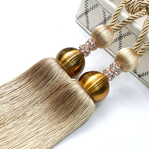 LKDCNUP Vorhanghalter, Vorhang-Raffhalter, Vorhang-Raffhalter, Clip-Bindung, Seil-Raffhalter, handgefertigte Quasten-Raffhalter for Zuhause, Fenster, dekorativ, grau LKDCNUP Vorhanghalter, Vorhang-Raffhalter, Vorhang-Raffhalter, Clip-Bindung, Seil-Raffhalter, handgefertigte Quasten-Raffhalter for Zuhause, Fenster, dekorativ, grau von LKDCNUP