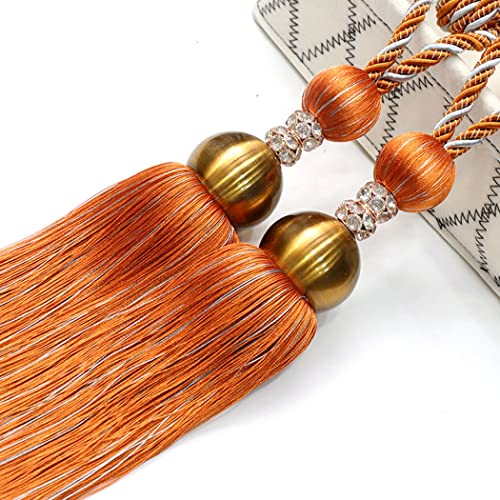 LKDCNUP Vorhanghalter, Vorhang-Raffhalter, Vorhang-Raffhalter, Clip-Bindung, Seil-Raffhalter, handgefertigte Quasten-Raffhalter for Zuhause, Fenster, dekorativ, grau LKDCNUP Vorhanghalter, Vorhang-Raffhalter, Vorhang-Raffhalter, Clip-Bindung, Seil-Raffhalter, handgefertigte Quasten-Raffhalter for Zuhause, Fenster, dekorativ, grau von LKDCNUP