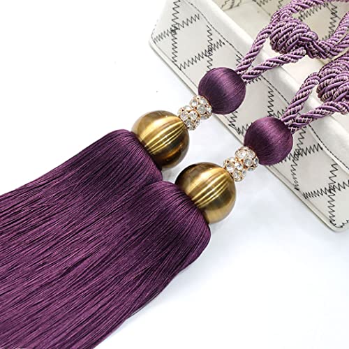 LKDCNUP Vorhanghalter, Vorhang-Raffhalter, Vorhang-Raffhalter, Clip-Bindung, Seil-Raffhalter, handgefertigte Quasten-Raffhalter for Zuhause, Fenster, dekorativ, grau LKDCNUP Vorhanghalter, Vorhang-Raffhalter, Vorhang-Raffhalter, Clip-Bindung, Seil-Raffhalter, handgefertigte Quasten-Raffhalter for Zuhause, Fenster, dekorativ, grau von LKDCNUP