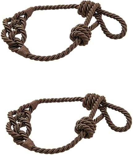 LKDCNUP Vorhanghalter, Vorhang-Raffhalter, Vorhang-Raffhalter, Vorhang-Raffhalter, Vorhang-Halterungen, Seil, handgefertigte Vorhang-Seil-Raffhalter for Vorhänge, braun LKDCNUP Vorhanghalter, Vorhang-Raffhalter, Vorhang-Raffhalter, Vorhang-Raffhalter, Vorhang-Halterungen, Seil, handgefertigte Vorhang-Seil-Raffhalter for Vorhänge, braun von LKDCNUP