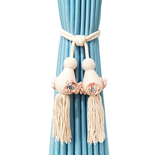 LKDCNUP Vorhanghalter, Vorhang-Raffhalter, Vorhang-Seil-Raffhalter, dekorative Raffhalter for Fenstervorhänge, Vintage-Stil, Vorhang-Raffhalter, grau LKDCNUP Vorhanghalter, Vorhang-Raffhalter, Vorhang-Seil-Raffhalter, dekorative Raffhalter for Fenstervorhänge, Vintage-Stil, Vorhang-Raffhalter, grau von LKDCNUP