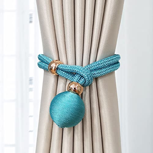 LKDCNUP Vorhanghalter, Vorhang-Raffhalter, Vorhangseil-Raffhalter, handgestrickter Vorhang-Raffhalter, Vorhang-Raffhalter mit Einer Kugel for die Fensterdekoration im Zuhause, Büro, Gold LKDCNUP Vorhanghalter, Vorhang-Raffhalter, Vorhangseil-Raffhalter, handgestrickter Vorhang-Raffhalter, Vorhang-Raffhalter mit Einer Kugel for die Fensterdekoration im Zuhause, Büro, Gold von LKDCNUP