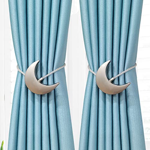 LKDCNUP Vorhanghalter, Vorhang-Raffhalter, magnetische Vorhang-Raffhalter, Moderne Vorhang-Raffhalter-Clips, Vorhang-Seilhalter-Raffhalter, dekorative Halterungen for Heim- und Bürodekoration, Silber LKDCNUP Vorhanghalter, Vorhang-Raffhalter, magnetische Vorhang-Raffhalter, Moderne Vorhang-Raffhalter-Clips, Vorhang-Seilhalter-Raffhalter, dekorative Halterungen for Heim- und Bürodekoration, Silber von LKDCNUP