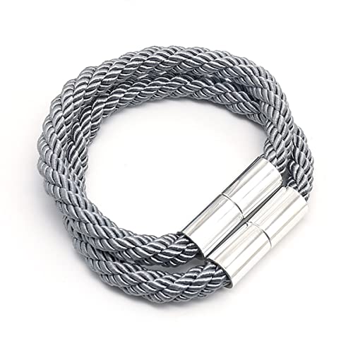 LKDCNUP Vorhanghalter, Vorhang-Raffhalter, magnetischer Vorhang-Raffhalter, Vorhanghalter, 2 Stück Vorhang-Armbänder, Vorhang-Binder, magnetischer Vorhanghalter for Heim- und Bürodekoration, grau LKDCNUP Vorhanghalter, Vorhang-Raffhalter, magnetischer Vorhang-Raffhalter, Vorhanghalter, 2 Stück Vorhang-Armbänder, Vorhang-Binder, magnetischer Vorhanghalter for Heim- und Bürodekoration, grau von LKDCNUP