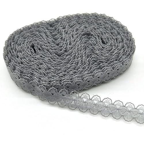 Spitzenband, 10 Yards Weiß Spitze Band 14MM Breite Trim Stoff DIY Bestickt Verzierungen von LKDCNUP