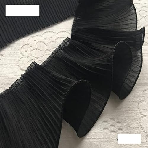 Spitzenband, 11 cm breit, Baumwolle, bestickt, weiß, schwarz, Blumenspitze, Stoff for Nähen, DIY Spitzenband, 11 cm breit, Baumwolle, bestickt, weiß, schwarz, Blumenspitze, Stoff for Nähen, DIY von LKDCNUP