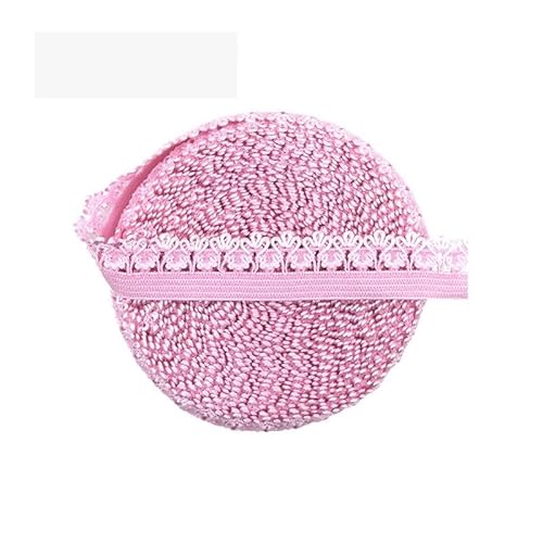 Spitzenband, 13mm Krone Rüschen Spitze Trim Gummibänder Spandex Bänder Stirnband Dessous Kleid Nähen Handwerk von LKDCNUP