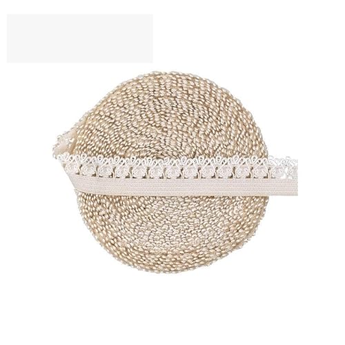 Spitzenband, 13mm Krone Rüschen Spitze Trim Gummibänder Spandex Bänder Stirnband Dessous Kleid Nähen Handwerk von LKDCNUP
