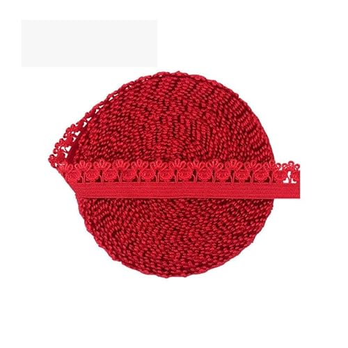 Spitzenband, 13mm Krone Rüschen Spitze Trim Gummibänder Spandex Bänder Stirnband Dessous Kleid Nähen Handwerk von LKDCNUP