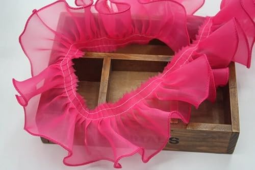 Spitzenband, 1yard Spitze Tüll Stoff 8cm Guipure Chiffon Trim Kragen Gelb Lila Kleid Nähen Rüschen Band Spitzenband, 1yard Spitze Tüll Stoff 8cm Guipure Chiffon Trim Kragen Gelb Lila Kleid Nähen Rüschen Band von LKDCNUP