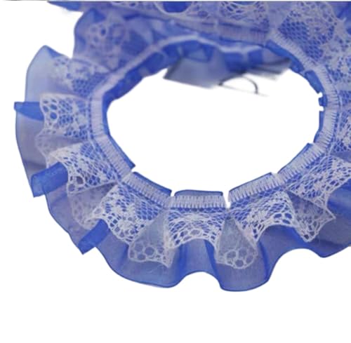 Spitzenband, 2,5 cm Satin-Spitzenband mit Rüschen von LKDCNUP