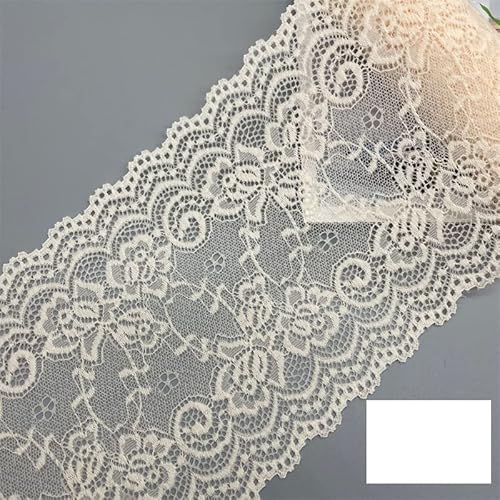 Spitzenband, 2 Meter buntes elastisches dehnbares Spitzenband, hohles Blumenstickereimaterial von LKDCNUP